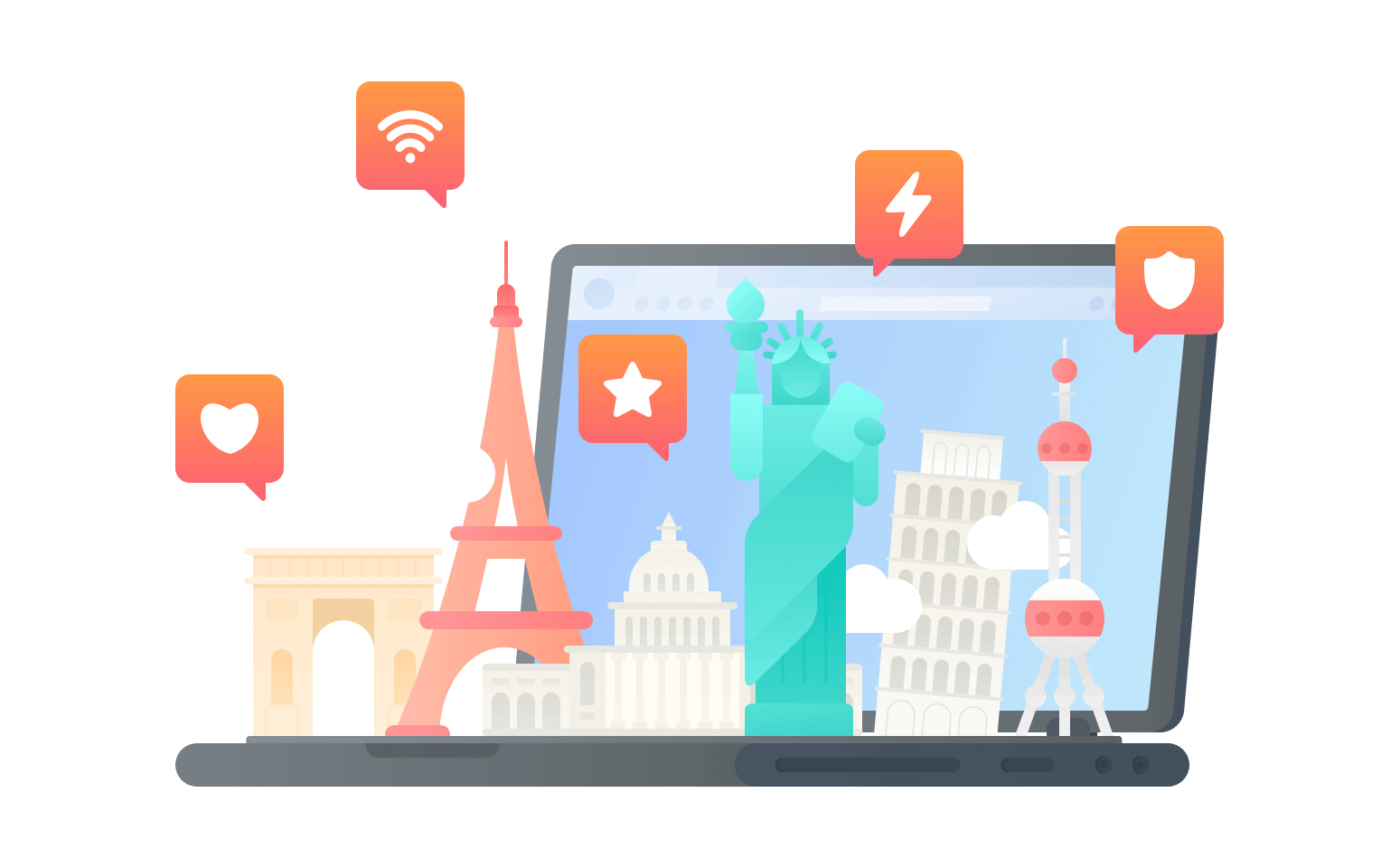 在百慕大连接到中国的软件 - 翻回VPN